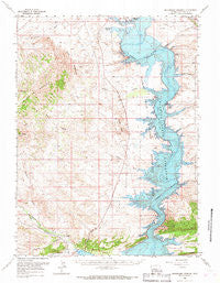 Buckboard Crossing Wyoming Historical topographic map, 1:62500 scale, 15 X 15 Minute, Year 1966
