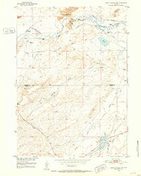 Bucklin Reservoirs Wyoming Historical topographic map, 1:24000 scale, 7.5 X 7.5 Minute, Year 1951