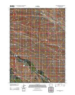 Budd Reservoir Wyoming Historical topographic map, 1:24000 scale, 7.5 X 7.5 Minute, Year 2012