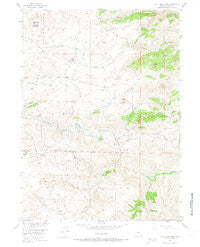 Bull Camp Peak Wyoming Historical topographic map, 1:24000 scale, 7.5 X 7.5 Minute, Year 1955