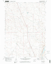 Bull Draw Wyoming Historical topographic map, 1:24000 scale, 7.5 X 7.5 Minute, Year 1969