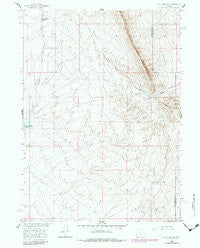 Bull Springs Wyoming Historical topographic map, 1:24000 scale, 7.5 X 7.5 Minute, Year 1960