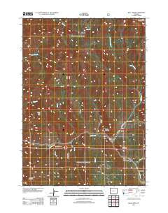 Bull Creek Wyoming Historical topographic map, 1:24000 scale, 7.5 X 7.5 Minute, Year 2012