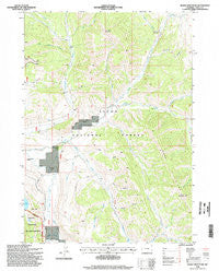 Burnt Mountain Wyoming Historical topographic map, 1:24000 scale, 7.5 X 7.5 Minute, Year 1996