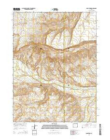 Burntfork Wyoming Current topographic map, 1:24000 scale, 7.5 X 7.5 Minute, Year 2015