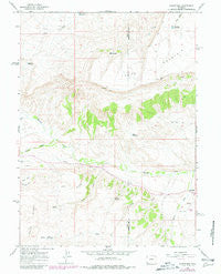 Burntfork Wyoming Historical topographic map, 1:24000 scale, 7.5 X 7.5 Minute, Year 1964