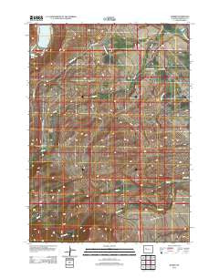 Burris Wyoming Historical topographic map, 1:24000 scale, 7.5 X 7.5 Minute, Year 2012