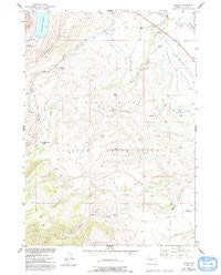 Burris Wyoming Historical topographic map, 1:24000 scale, 7.5 X 7.5 Minute, Year 1952