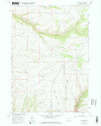 Bush Butte Wyoming Historical topographic map, 1:24000 scale, 7.5 X 7.5 Minute, Year 1960