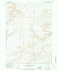 Butcher Knife Draw Wyoming Historical topographic map, 1:24000 scale, 7.5 X 7.5 Minute, Year 1964