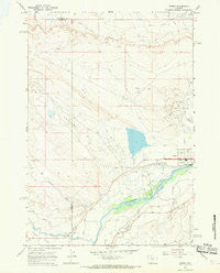 Byron Wyoming Historical topographic map, 1:24000 scale, 7.5 X 7.5 Minute, Year 1967
