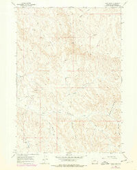 Cabin Fork Wyoming Historical topographic map, 1:24000 scale, 7.5 X 7.5 Minute, Year 1966