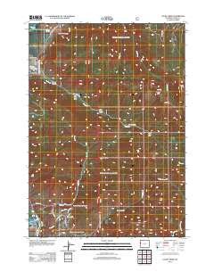 Cache Creek Wyoming Historical topographic map, 1:24000 scale, 7.5 X 7.5 Minute, Year 2012