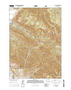 Cache Creek Wyoming Current topographic map, 1:24000 scale, 7.5 X 7.5 Minute, Year 2015