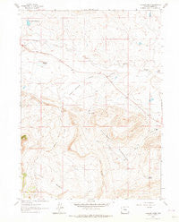 Cameron Creek Wyoming Historical topographic map, 1:24000 scale, 7.5 X 7.5 Minute, Year 1961