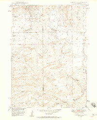 Campbell Hill Wyoming Historical topographic map, 1:24000 scale, 7.5 X 7.5 Minute, Year 1949