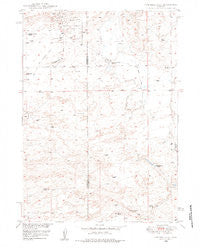 Campbell Hill Wyoming Historical topographic map, 1:24000 scale, 7.5 X 7.5 Minute, Year 1949
