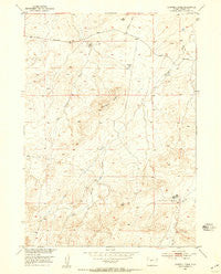 Campbell Ridge Wyoming Historical topographic map, 1:24000 scale, 7.5 X 7.5 Minute, Year 1953