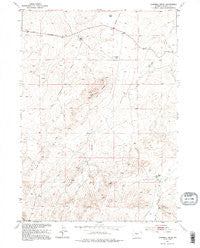 Campbell Ridge Wyoming Historical topographic map, 1:24000 scale, 7.5 X 7.5 Minute, Year 1953