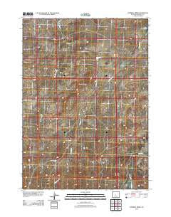 Campbell Ridge Wyoming Historical topographic map, 1:24000 scale, 7.5 X 7.5 Minute, Year 2012