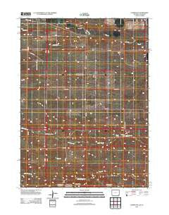 Campstool Wyoming Historical topographic map, 1:24000 scale, 7.5 X 7.5 Minute, Year 2012