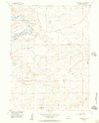 Cannonball Cut Wyoming Historical topographic map, 1:24000 scale, 7.5 X 7.5 Minute, Year 1955