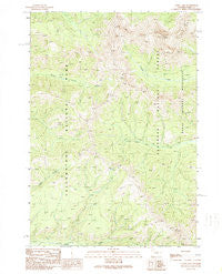 Canoe Lake Wyoming Historical topographic map, 1:24000 scale, 7.5 X 7.5 Minute, Year 1989