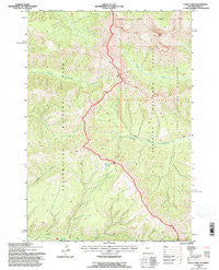 Canoe Lake Wyoming Historical topographic map, 1:24000 scale, 7.5 X 7.5 Minute, Year 1991