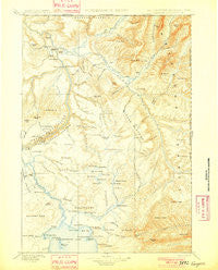 Canyon Wyoming Historical topographic map, 1:125000 scale, 30 X 30 Minute, Year 1901