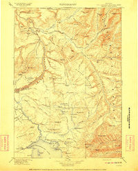 Canyon Wyoming Historical topographic map, 1:125000 scale, 30 X 30 Minute, Year 1911