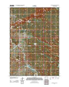 Canyon Village Wyoming Historical topographic map, 1:24000 scale, 7.5 X 7.5 Minute, Year 2012