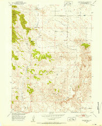 Casebier Hill Wyoming Historical topographic map, 1:24000 scale, 7.5 X 7.5 Minute, Year 1950