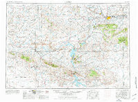 Casper Wyoming Historical topographic map, 1:250000 scale, 1 X 2 Degree, Year 1955