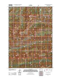 Cathedral Peak Wyoming Historical topographic map, 1:24000 scale, 7.5 X 7.5 Minute, Year 2012