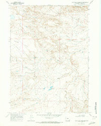 Cave Gulch Reservoir Wyoming Historical topographic map, 1:24000 scale, 7.5 X 7.5 Minute, Year 1968
