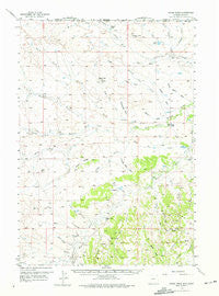 Cedar Ridge Wyoming Historical topographic map, 1:62500 scale, 15 X 15 Minute, Year 1957