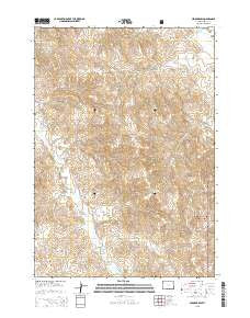 Cedar Draw Wyoming Current topographic map, 1:24000 scale, 7.5 X 7.5 Minute, Year 2015