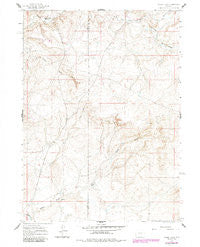 Chalk Hills Wyoming Historical topographic map, 1:24000 scale, 7.5 X 7.5 Minute, Year 1959