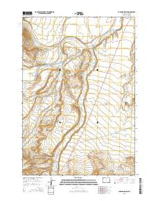Chapman Bench Wyoming Current topographic map, 1:24000 scale, 7.5 X 7.5 Minute, Year 2015