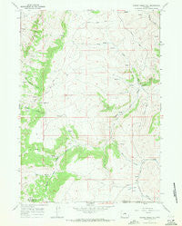 Cherry Creek Hill Wyoming Historical topographic map, 1:24000 scale, 7.5 X 7.5 Minute, Year 1967