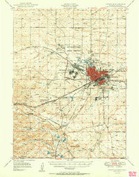 Cheyenne Wyoming Historical topographic map, 1:62500 scale, 15 X 15 Minute, Year 1950