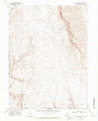 Chicken Creek SE Wyoming Historical topographic map, 1:24000 scale, 7.5 X 7.5 Minute, Year 1968