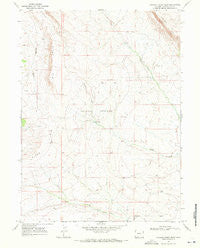 Chicken Creek West Wyoming Historical topographic map, 1:24000 scale, 7.5 X 7.5 Minute, Year 1968