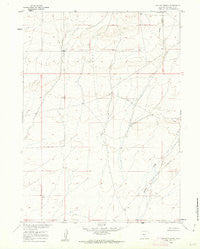 Chicken Spring Wyoming Historical topographic map, 1:24000 scale, 7.5 X 7.5 Minute, Year 1960