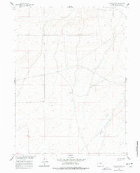 Chicken Spring Wyoming Historical topographic map, 1:24000 scale, 7.5 X 7.5 Minute, Year 1960