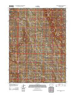 Chicken Creek SE Wyoming Historical topographic map, 1:24000 scale, 7.5 X 7.5 Minute, Year 2012