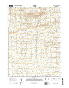 Chicken Spring Wyoming Current topographic map, 1:24000 scale, 7.5 X 7.5 Minute, Year 2015