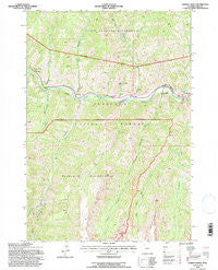 Chimney Rock Wyoming Historical topographic map, 1:24000 scale, 7.5 X 7.5 Minute, Year 1991