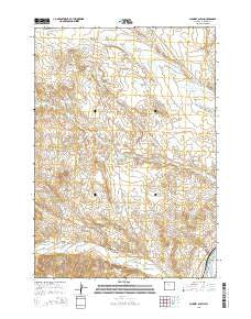 Chimney Gulch Wyoming Current topographic map, 1:24000 scale, 7.5 X 7.5 Minute, Year 2015