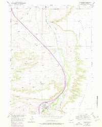 Chugwater Wyoming Historical topographic map, 1:24000 scale, 7.5 X 7.5 Minute, Year 1953